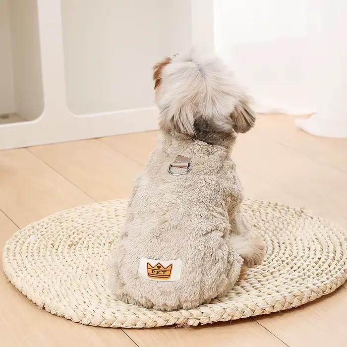 Combinaison confortable et douce pour animaux de compagnie, vêtements chauds avec élasticité, petit