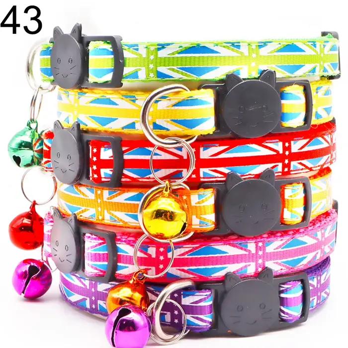 Collier pour chiens et chats, 100 pièces, ras du cou d'entraînement, personnalisé, dessin animé impr