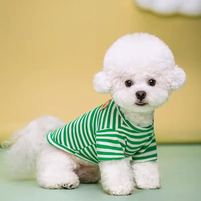 Vêtements d'été pour animaux de compagnie pour petits chiens, chemise à la mode pour chien, imprimé