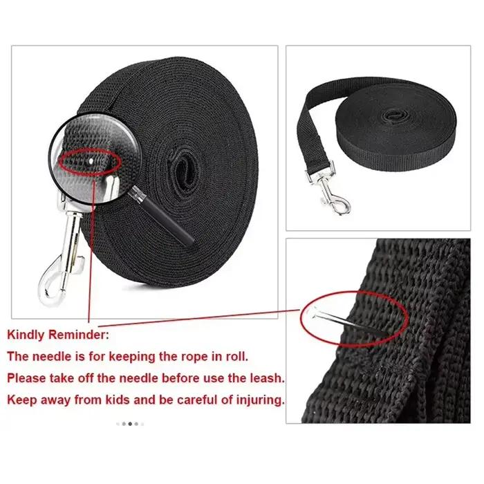 Laisse de dressage pour chien en nylon robuste