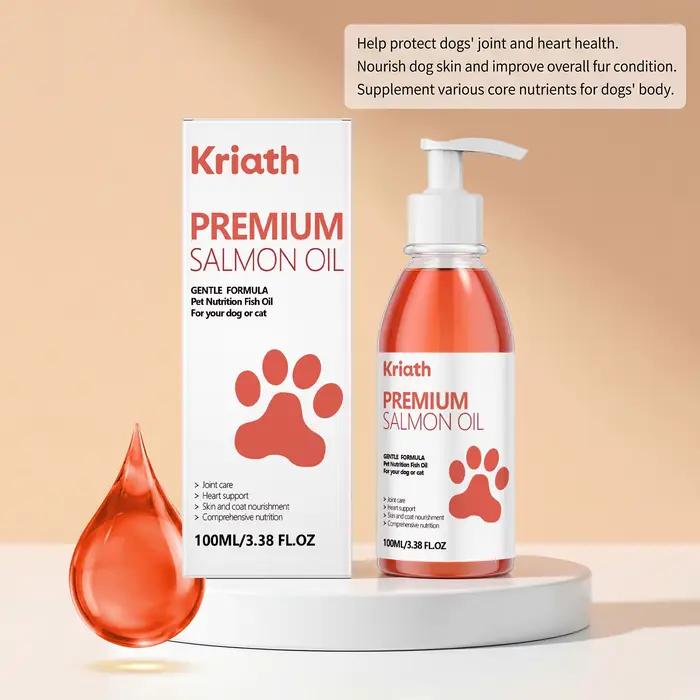 Huile de saumon premium pour animaux de compagnie