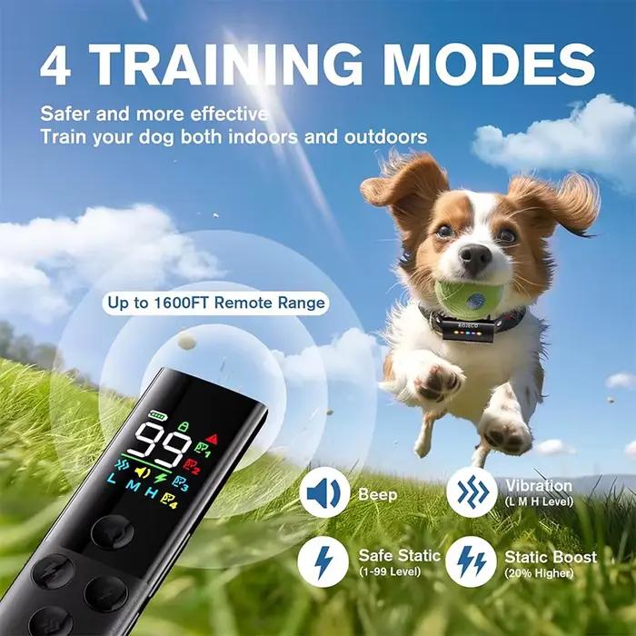 ROJECO collier de dressage pour chien avec télécommande 1600FT IP67