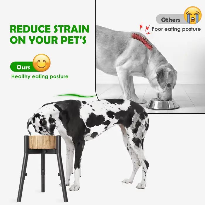 Support de Gamelle Réglable pour Grand Chien