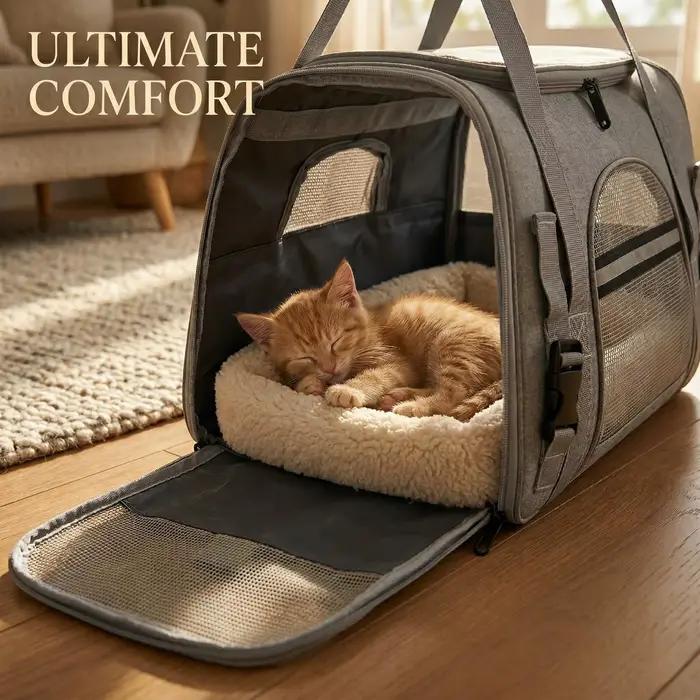 Sac de transport pour animaux de compagnie approuvé par les compagnies aériennes
