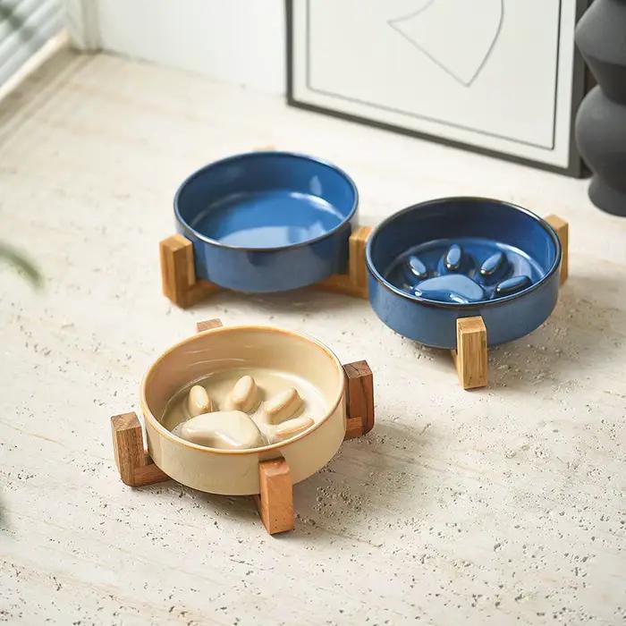Gamelle anti-étouffement à alimentation lente pour chien avec base antidérapante