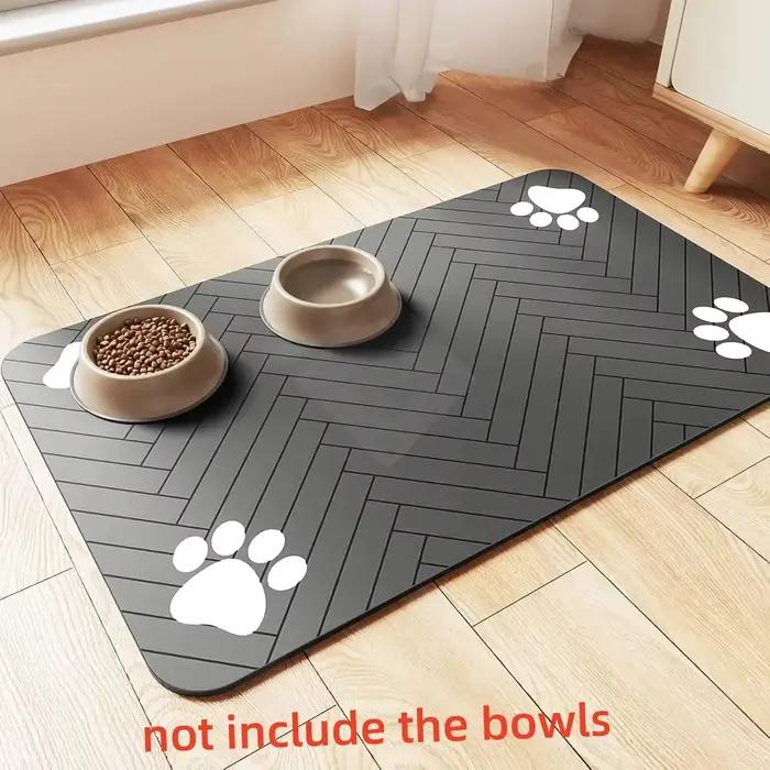 S (petit chaton)、 M、L tapis d'alimentation absorbant pour animaux de compagnie