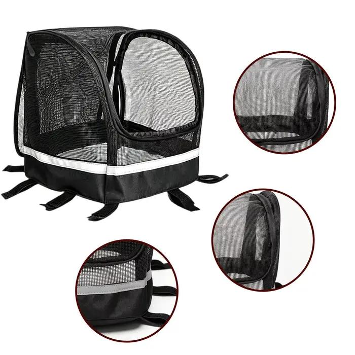 Panier de vélo pour chien, support de guidon de vélo pour chat avec fenêtre, petit panier de vélo pour chien pour les loisirs quotidiens, les trajets quotidiens, les activités en plein air et urbaines
