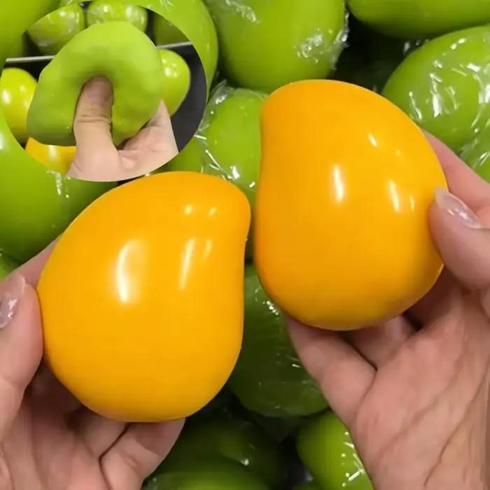 Balle anti-stress mangue croustillante faite à la main