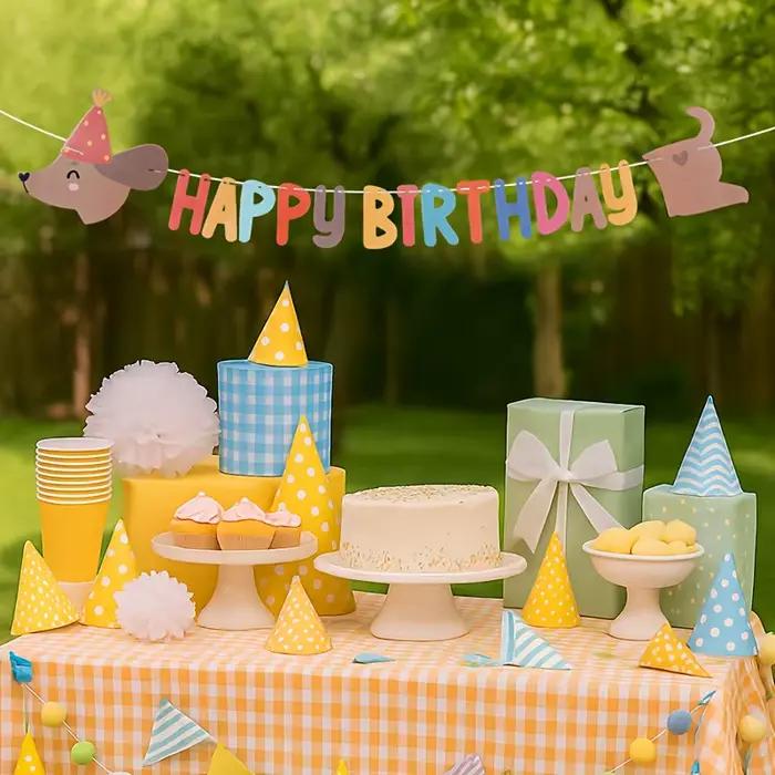 1 pièce Décoration de fête d'anniversaire chien saucisse