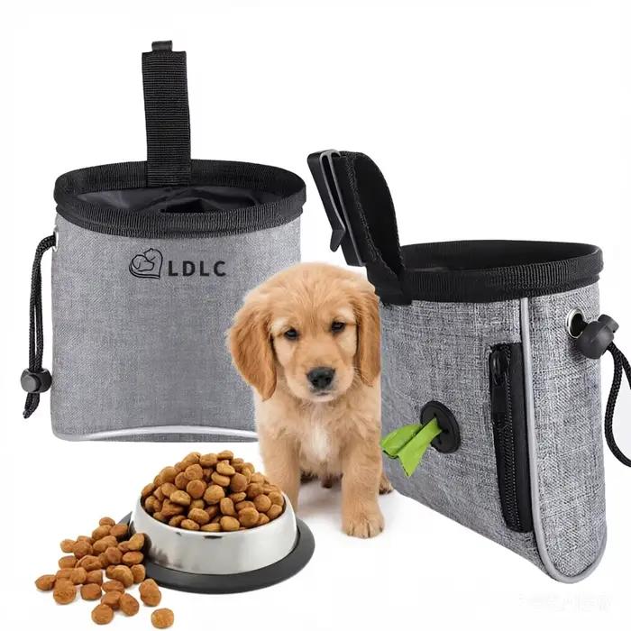 Sac de dressage pour chien avec distributeur intégré de sacs à déjections
