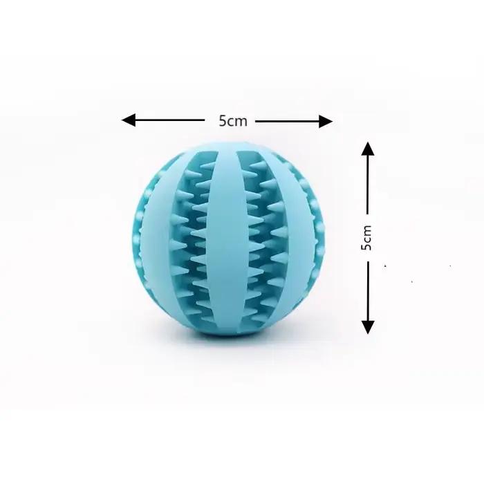 Balle de jeu pour chien, balle de jeu non toxique résistante aux morsures pour chiens, chiots et chats, balle distributrice de friandises pour animaux de compagnie, balle à mâcher pour nettoyer les de