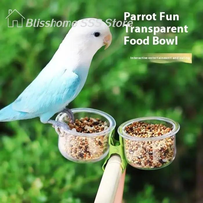 【S】Bol à nourriture pour perroquet pour l'alimentation et les soins quotidiens