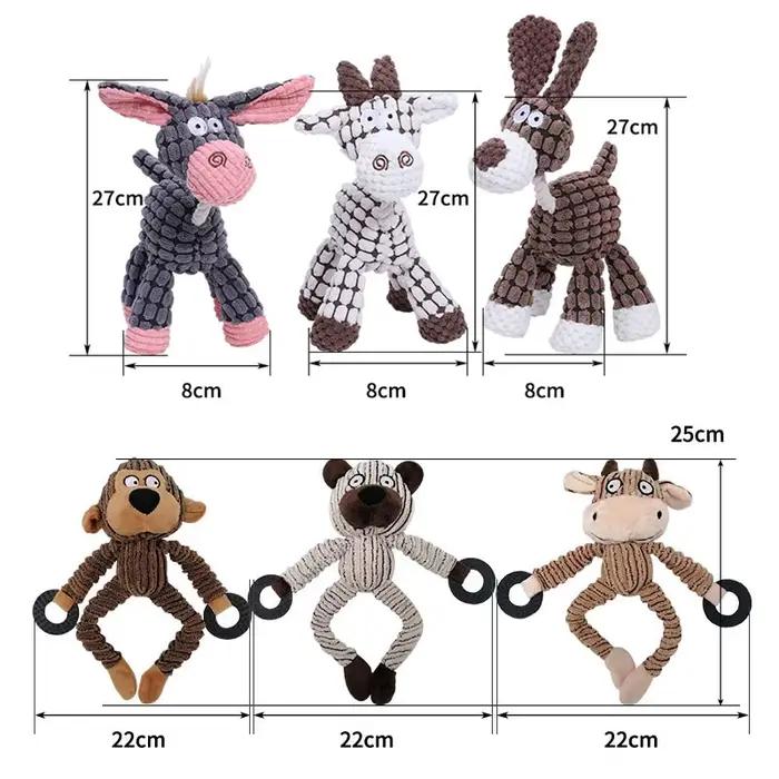 Matkey-Jouets en peluche pour grands chiens