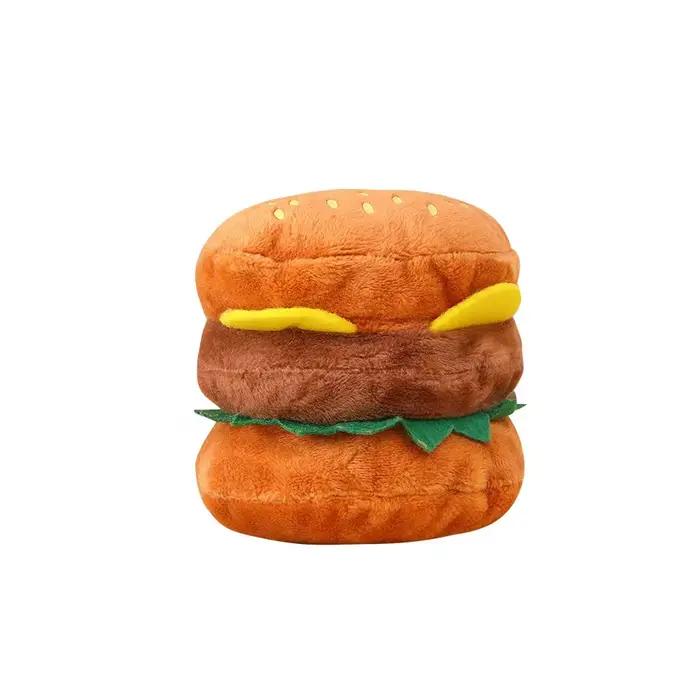 Jouet en peluche pour animaux de compagnie combo frites + hamburger