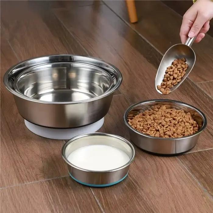 Bol pour chien en acier inoxydable anti-renversement