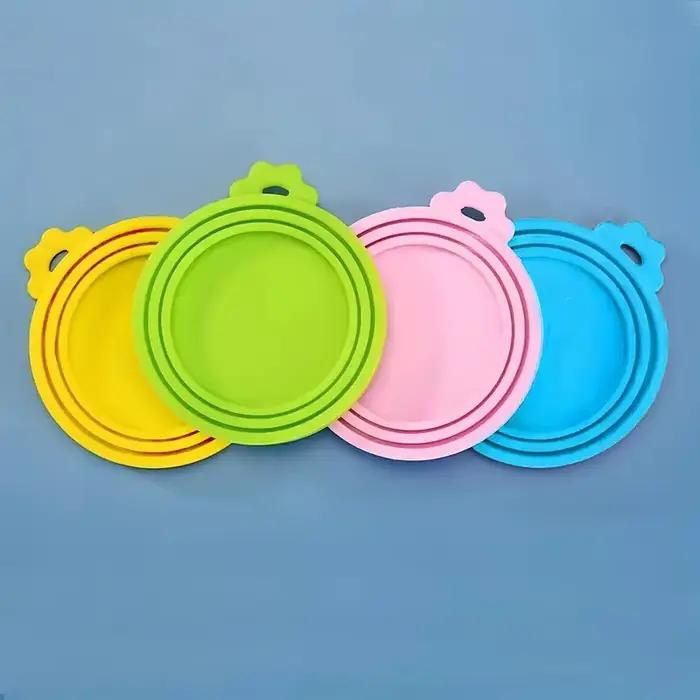 1 couvercle de canette réutilisable en Silicone pour animaux de compagnie
