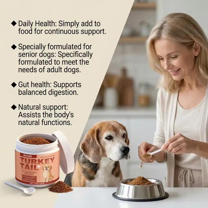 100g Complément alimentaire pour chiens âgés Tarkey Tail