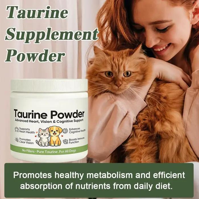 Poudre de supplément de taurine 30g pour chat et chien – Soutient la santé cardiaque