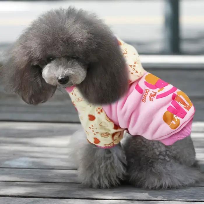 Sweat à capuche léger en coton rembourré pour chien