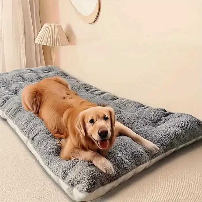 Grand lit en peluche pour chien