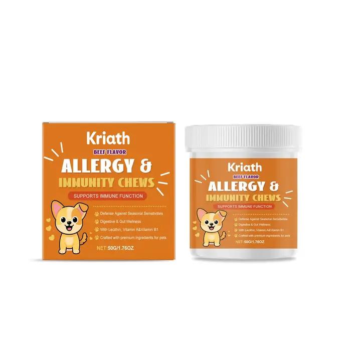 Friandises à Mâcher Immunitaires pour Chiens : Soulagement des Allergies