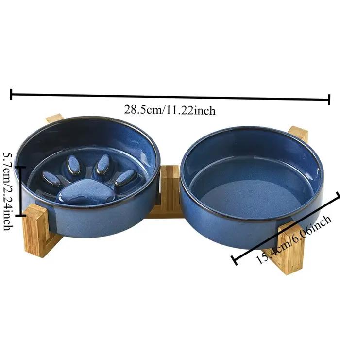 Gamelle anti-étouffement à alimentation lente pour chien avec base antidérapante