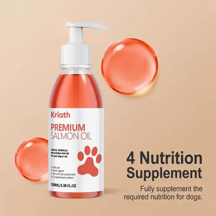 Huile de saumon premium pour animaux de compagnie