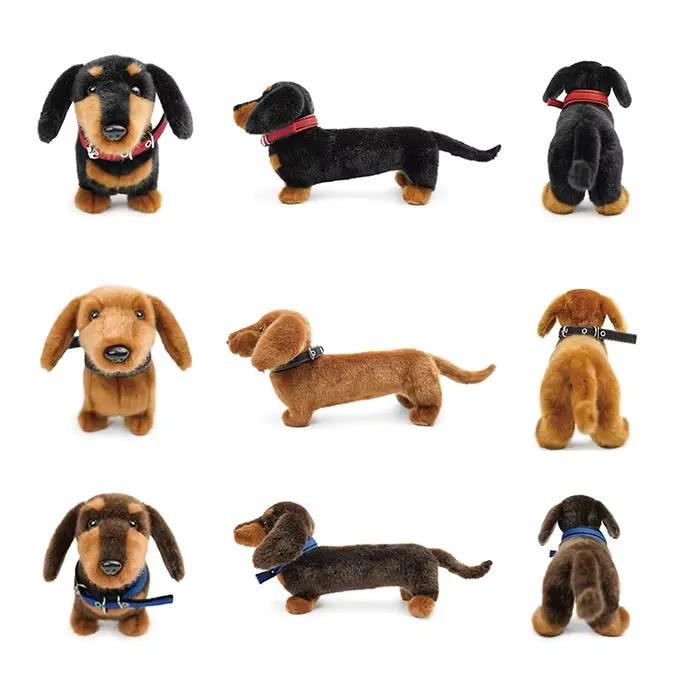 Nouvelle Peluche Chien Longue de Haute Qualité, Chien Teckel en Peluche, Jouet de Simulation de Chiot Doux, Décoration d'Intérieur, Cadeau, Modèle Ornemental