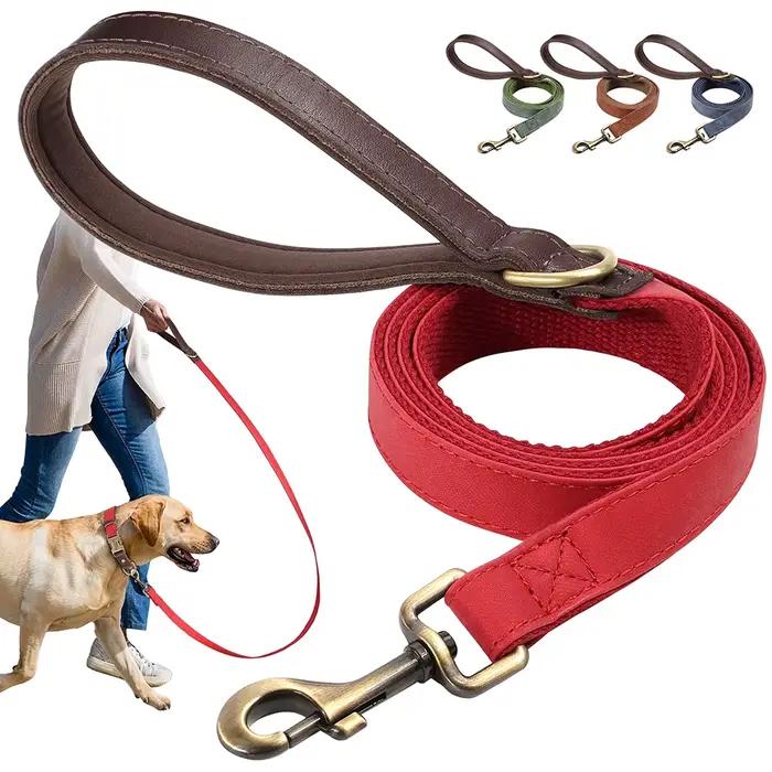 Laisse pour chien en cuir PU