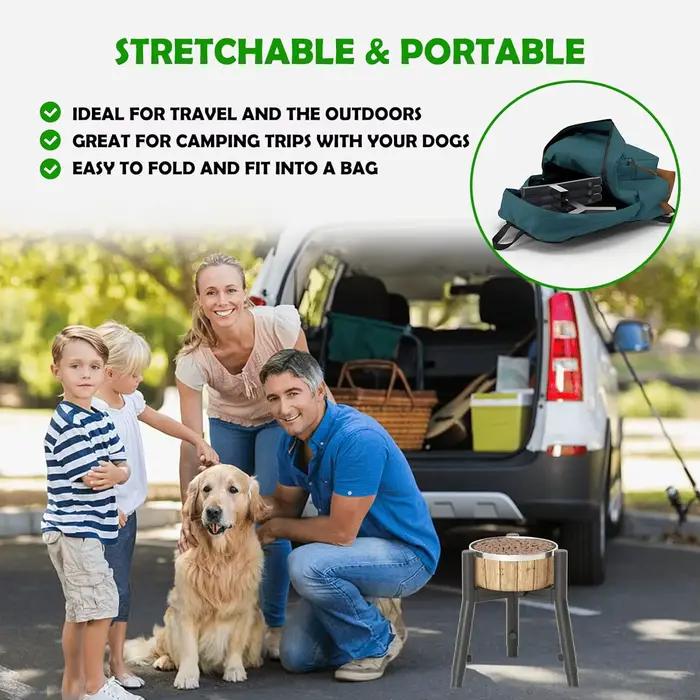 Support de Gamelle Réglable pour Grand Chien