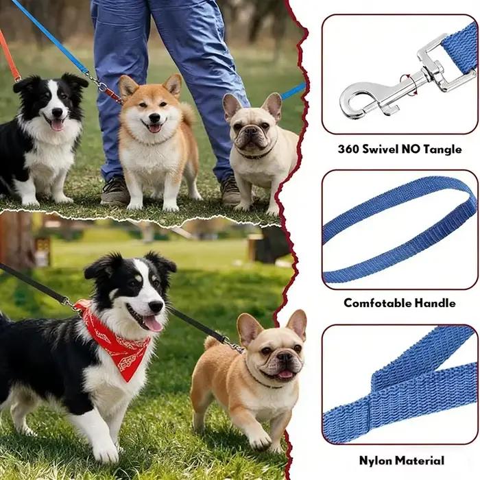 Laisse de dressage pour chien en nylon robuste