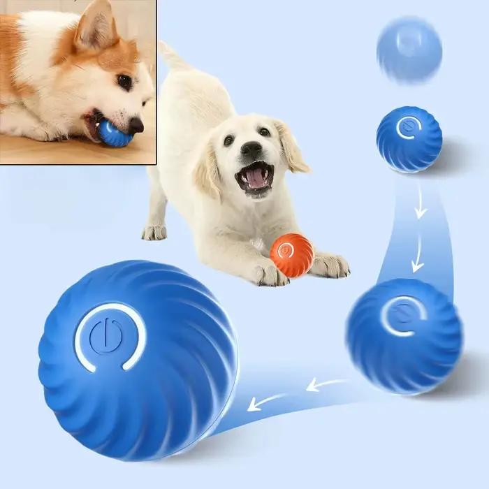 Balle roulante rebondisnoyaux à mouvement automatique pour chien