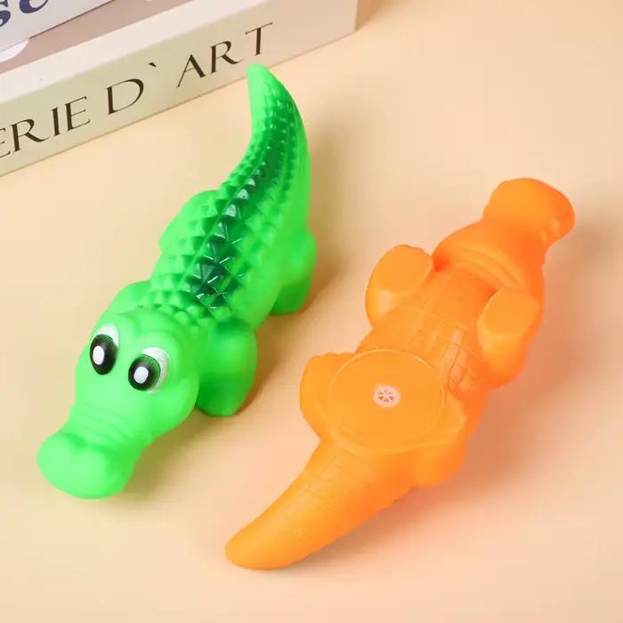 Jouet pour chien en caoutchouc crocodile qui couine