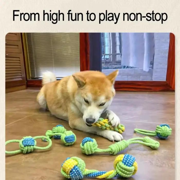Jouet pour chien, boule de corde
