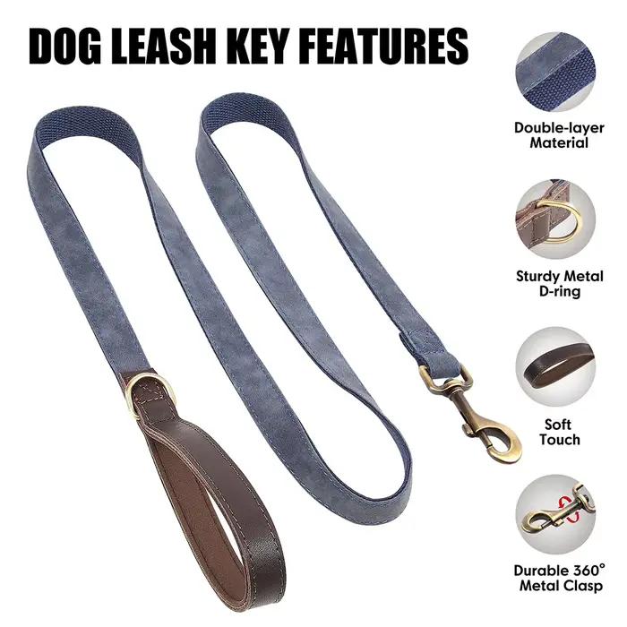 Laisse pour chien en cuir PU