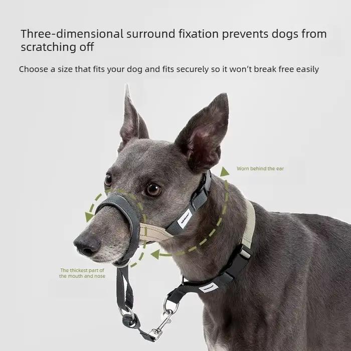 Muselière pour chien pour la traction et l'entraînement – Contrôle latéral ajustable
