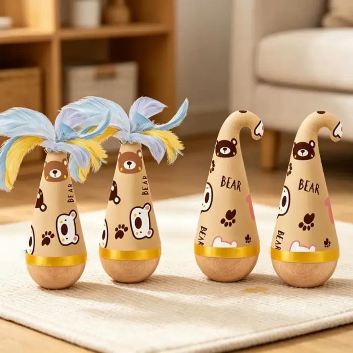 Jouet interactif Wobble & Spin pour chiens et chats