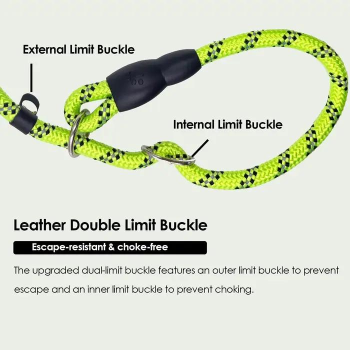 Laisse de dressage pour chien en corde tressée robuste de 1