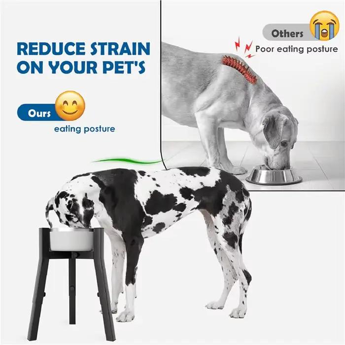 A36T-2X Raised Dog Bowl Stand For Medium & Large & Extra Large Dogs