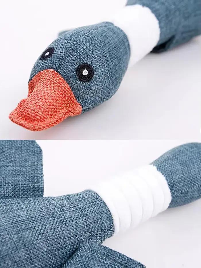 Jouet de canard en peluche écologique pour chien