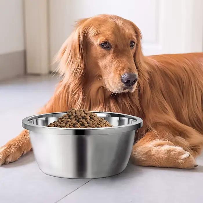 Grand bol pour chien en acier inoxydable 448B