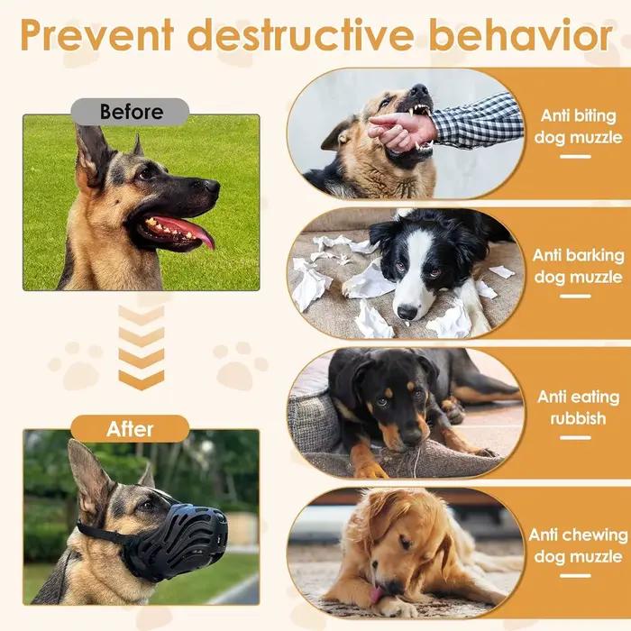 Muselière pour chien anti-morsure