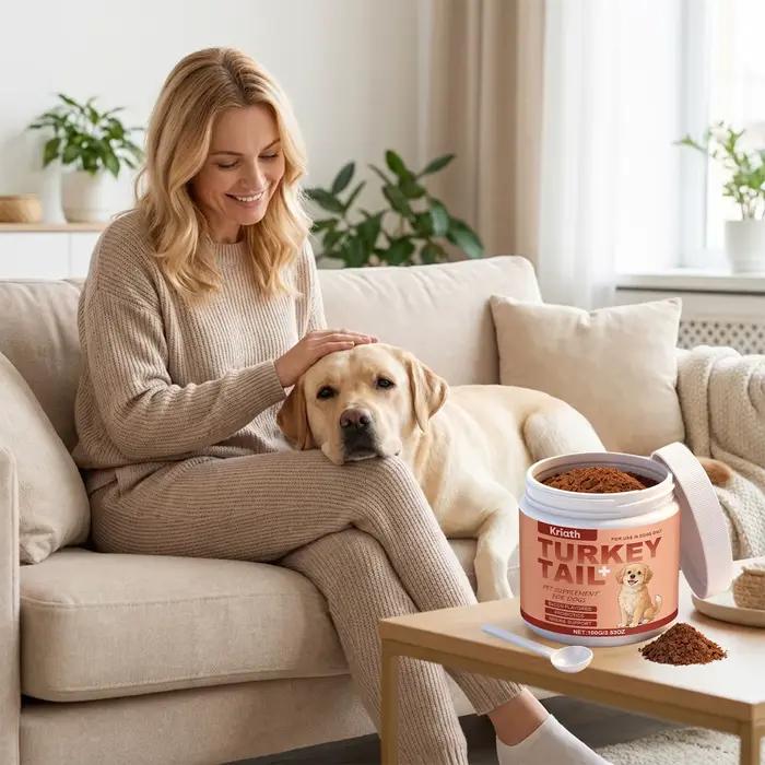 Poudre de complément nutritionnel pour chiens : Améliore la vitalité de l'animal