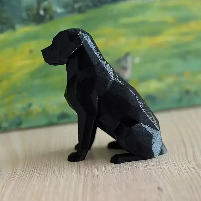 Statue de chien labrador imprimée en 3D