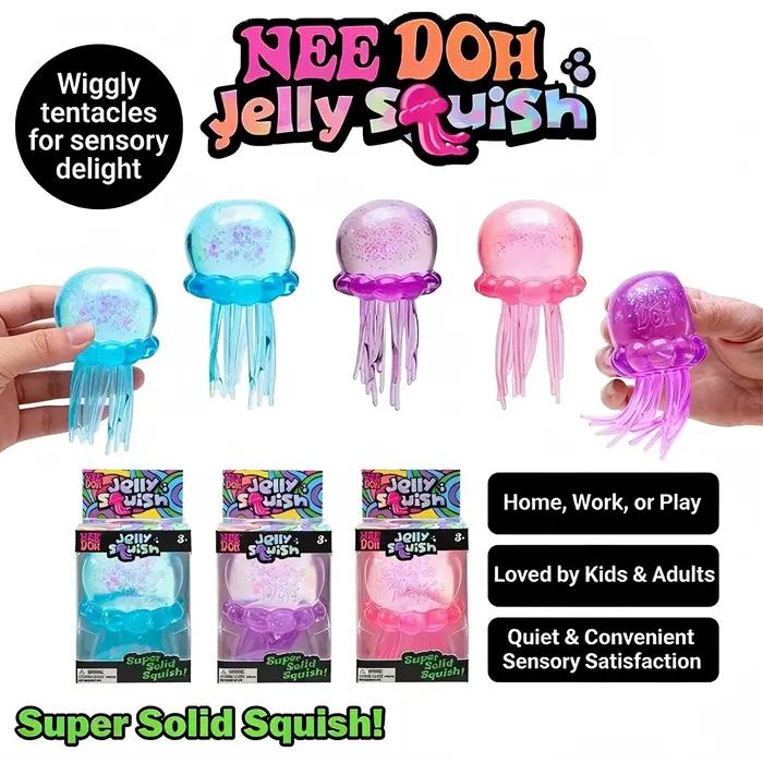 Jouet Squishy Méduse et Cube Nee Doh Schylling