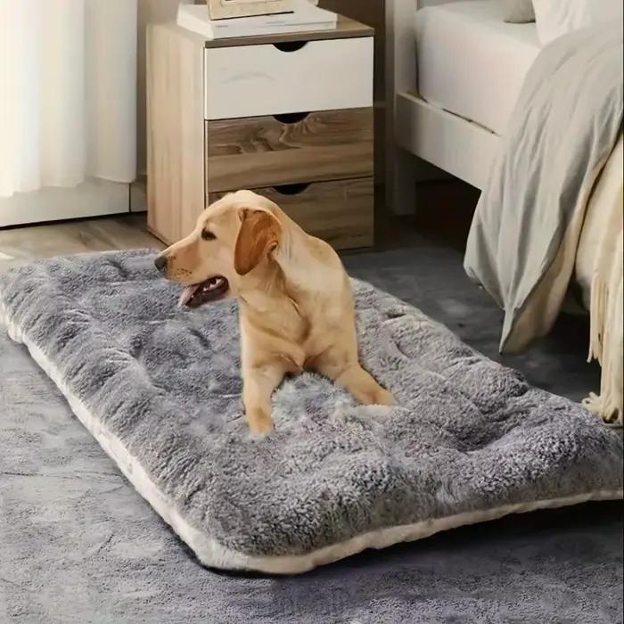 Grand lit en peluche pour chien