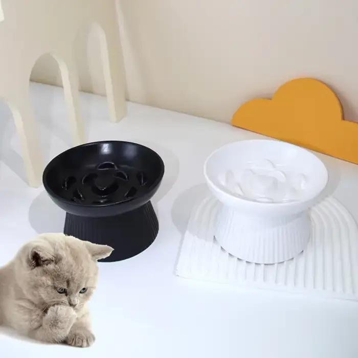 Gamelle surélevée en céramique pour chat et petit chien