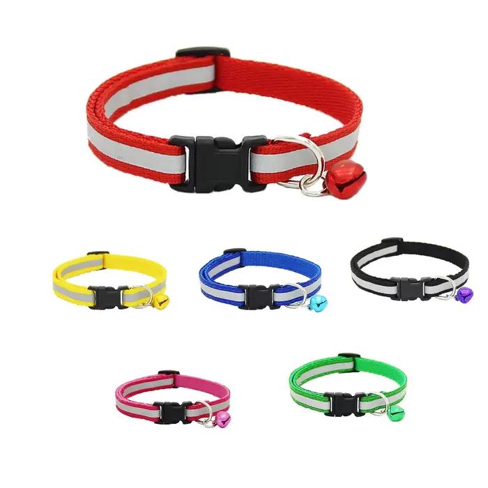 Collier réfléchissant réglable pour animaux de compagnie