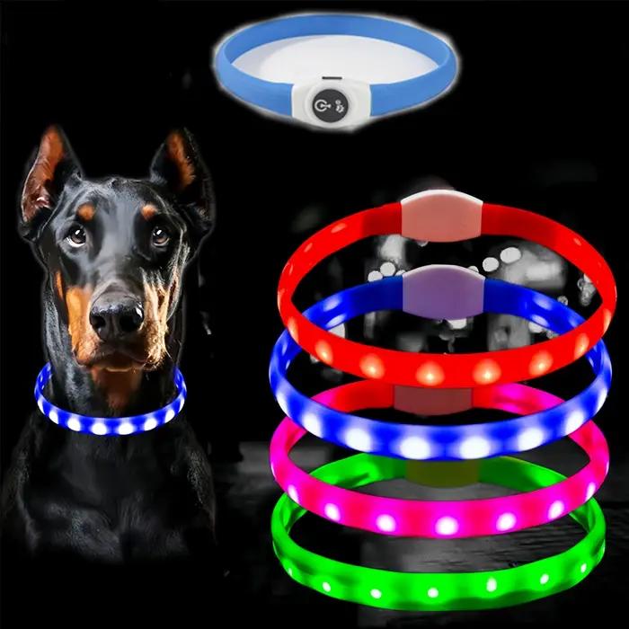 Collier pour chien éclairé par LED