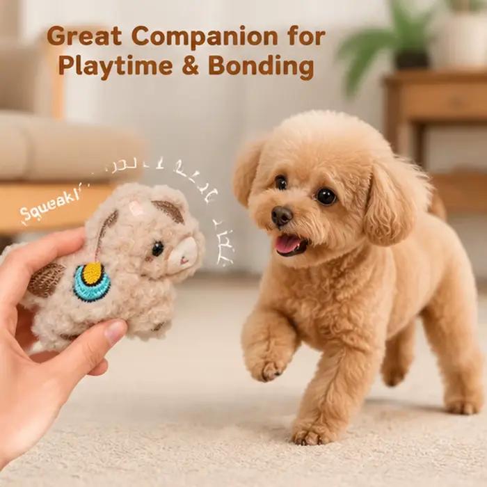 Mini jouet en peluche couineur pour chien
